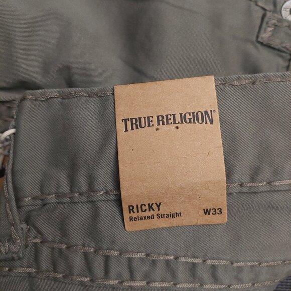 TRUE RELIGION RICKY Men's Relaxed Straight Leg Jeans Pants - Picture 7 of 14